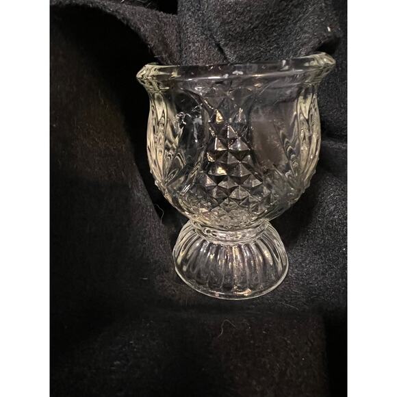 Fostoria Tulip Clear Fire Candle Holders -set of 2 - Picture 8 of 12